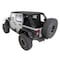 Smittybilt 07-18 WRANGLER (JK) 4 DOOR BOWLESS COMBO TOP W/TINTED WINDOWS - BLACK DIAMOND 9083235 - alternate 4